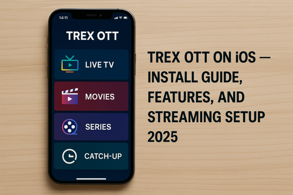 iPhone 14 pro playing IPTV